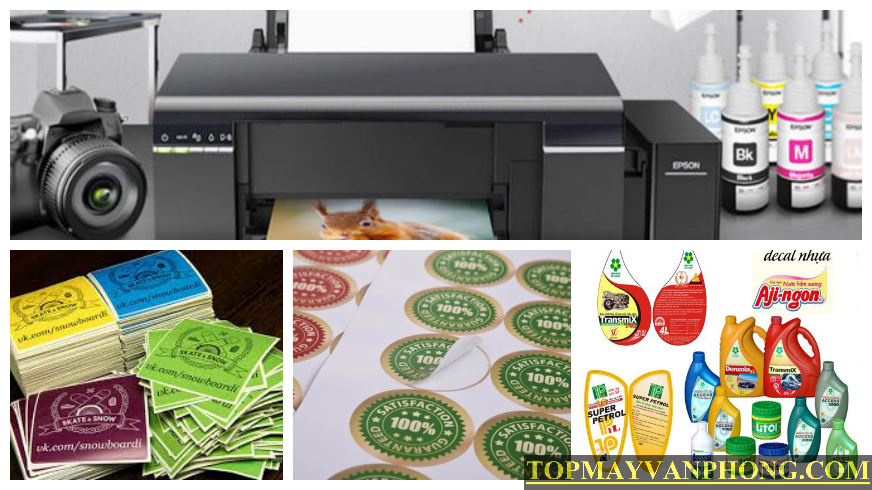 Những máy in màu đẹp cho in tem nhãn, nhãn mác hàng hóa, decal dán sản phẩm...(update 2025)